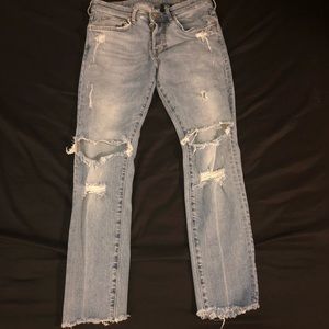 H&M Distressed Skinny Jeans